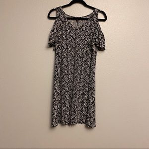 Floral “Cold Shoulder” Dress